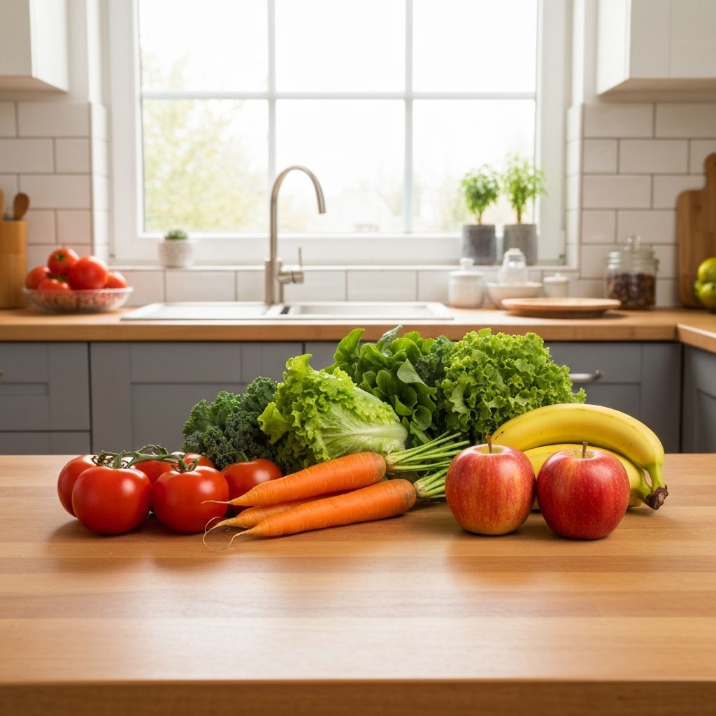 Frisches Gemüse und Obst